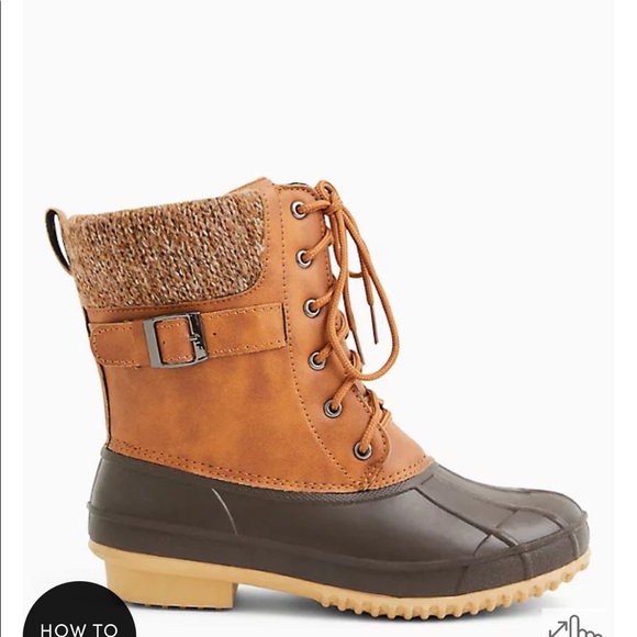 Cute brown duck boots from torrid, never worn. - Picture 3 of 4